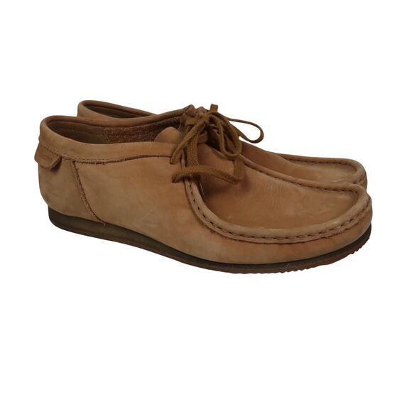 Clarks Shacre II Run Shoes Dark Tan Suede Leather Lace-Up Mens 7.5 main image 8